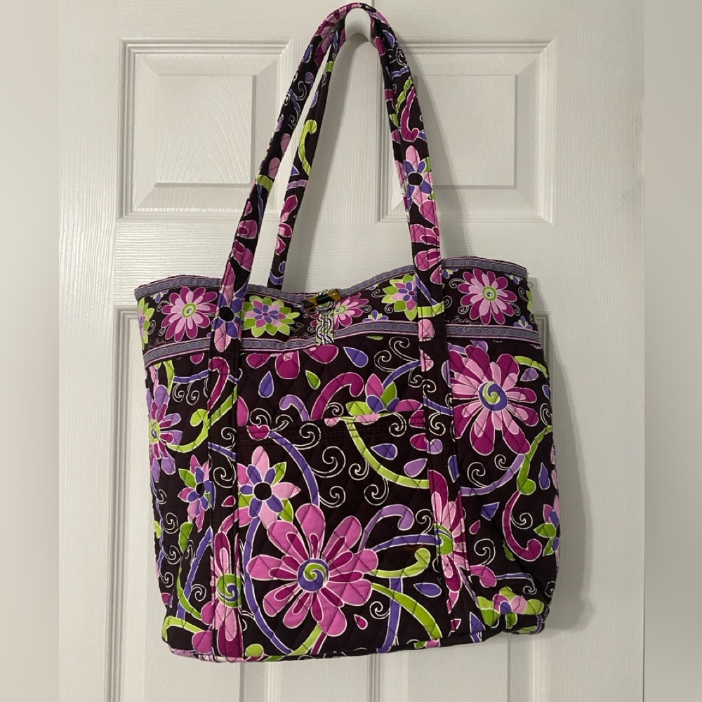 Vera Bradley Large Purple Punch Tote